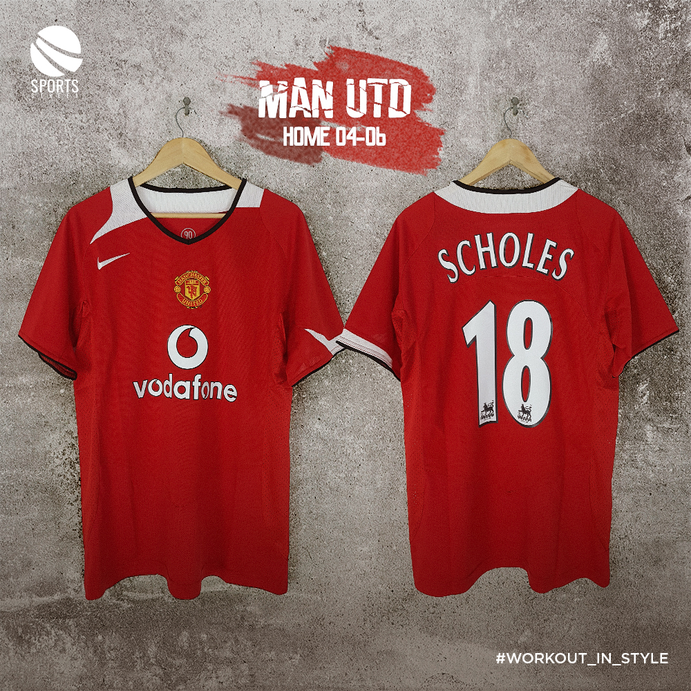 Manchester United Home Scholes Classic Jersey 04-06